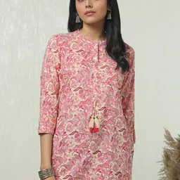Soch Mandarin Collar Printed Tunic-20