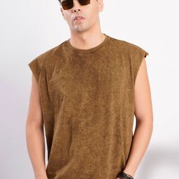 Bene Kleed Men Round Neck Oversized Cotton T-shirt-image-35