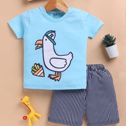 Toonyport Boys Printed Short Sleeves Pure Cotton T-shirt With Shorts-picture-41