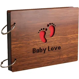 SEHAZ ARTWORKS Brown Wooden Scrap Book Photo Albums-image-36