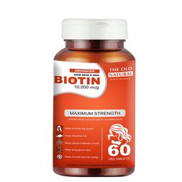 The Old Natural Biotin 10000mcg Tablets - 60 Tablets-78