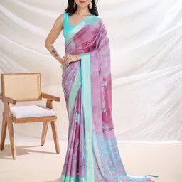 Mitera Poly Crepe Designer Saree-image-32