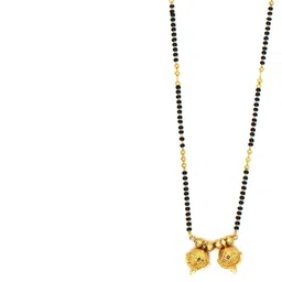 NINAMAAYRA Gold-Plated Brass Artificial Stones & Beads Mangalsutra-picture-19