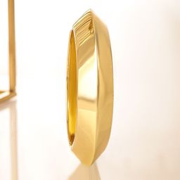 Rubans 18K Gold-Plated Bold Dome Design Statement Kada Bracelet-41