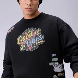 The Indian Garage Co Men Typography Printed Long Sleeves Sweatshirt-image-68