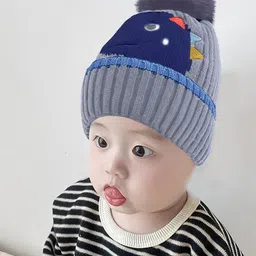 SYGA Unisex Kids Woollen Beanie-18
