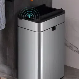 The Better Home White & Grey Automatic Smart Sensor Dustbins With Lid 40 L-picture-0