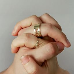 TheVineGirl Women Golden Butterfly Wrap Set Of 2 Finger Rings-image-47