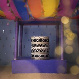Taasha Craft Set Of 9 Threaded Bangles-image-42