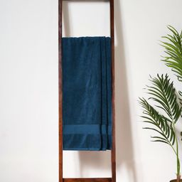 Living scapes by Pantaloons Teal 1 Cotton 550 GSM Bath Towel-26