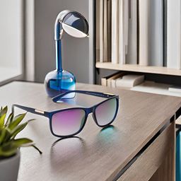 SUNNIES Unisex Purple Lens & Blue Square Sunglasses with-image-44