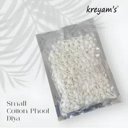 kreyam's 300Pcs White Phool Batti Heavy Round Cotton Wick-image-36