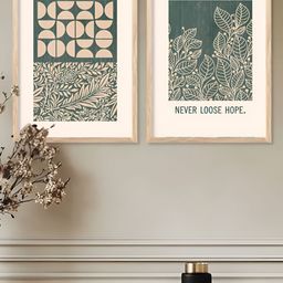 Kotart White & Blue 2 Pieces Motivational Quotes Wooden Wall Arts-picture-18