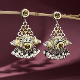 ATIBELLE Contemporary Jhumkas Earrings-36