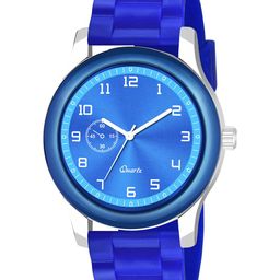 Gopal Shopcart Unisex Dial & Textured Straps Analogue Watch B9050 C1001BLU CD Strap-image-41