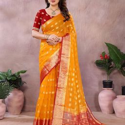 Moda Rapido Woven Design Zari Organza Saree-picture-49