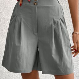 KPOP Women Slim Fit High-Rise Shorts-image-98
