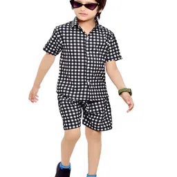 BAESD Boys Checked Shirt with Shorts-image-11