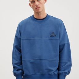 GRIMELANGE Men Round Neck Solid Sweatshirt-image-74