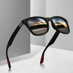 Polarized, UV Protection, Toughened Glass Lens, Gradient, Others Wayfarer Sunglasses (Free Size)-image-29