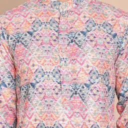 Anouk Men Printed Regular Sequinned Kurta with Pyjamas image 2