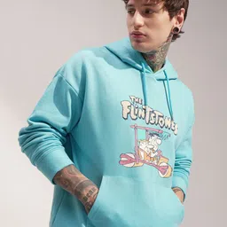 HIGHLANDER Warner Bros Flintstone Men Flintstones Print Hooded Sweatshirt-picture-12