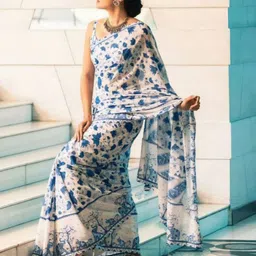 ARPITA FASHION Floral Chanderi Saree-image-72