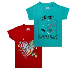 Little funky Girls Red Tshirts-8