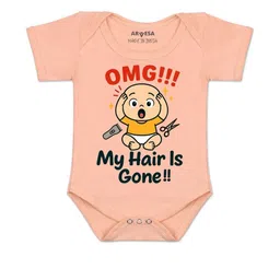 arvesa Omg My Hair is Gone Printed Romper-picture-36