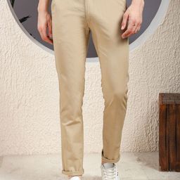 Canary London Men Smart Slim Fit Wrinkle Free Chinos Trouser-image-97