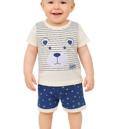 PARYAG Boys Printed T-shirt with Shorts-44