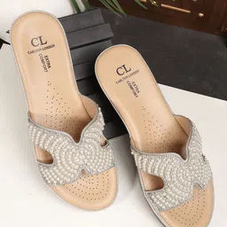 Carlton London Embellished Wedge Sandals-20