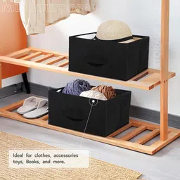 Kuber Industries Black Set of 2 Regular Drawer Organiser Organisers image 3