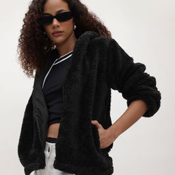 The Roadster Life Co. Hooded Faux Fur Trim Woollen Tailored Jacket-picture-28