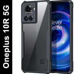 Back Cover for 'Oneplus 10R 5G ' (Armor | PC and TPU | Clear Black)-image-8