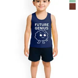 KidBee Kids Pack Of 3 Cotton Innerwear Vests-picture-16