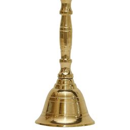Shakuntla Vintage Gold Brass 4 Inch Pooja Bell-picture-28