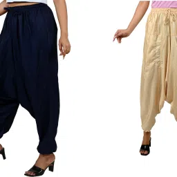 Printed Rayon Women Harem Pants-image-17