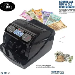 KK MART Heavy Duty Note Counting Machine with Fake Note Detector Note Counting Machine image 2