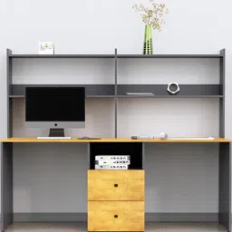 HEXA RED Grey Engineered Wood Study Table-picture-45
