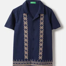 United Colors of Benetton Boys Opaque Printed Casual Shirt-picture-33
