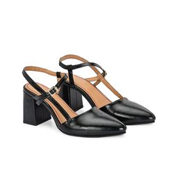 Delize Women Textured Block Heel Pumps-image-5