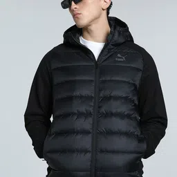 Puma Men CLASSICS Solid Hooded Padded Jacket-32