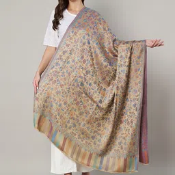MUFFLY Floral Printed Bamboo Silk Shawl-picture-45