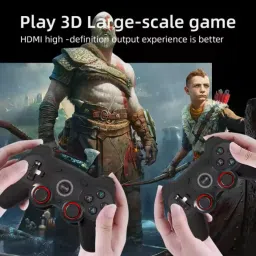 HG WORLD GD30 Retro GameStick Console 4k 2.4G Dual Wireless Sup Game Box Video Game ForTV With Plug & Play, Gaming Consoles For TV Video Game Handheld 64 GB with HDMI Output 40+ Emulator, Video Game Hand tv With TV Game Set, Best Gift All Ages image 5
