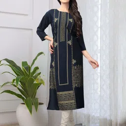 Anouk Rustic Selection Of 3 Printed Round Neck Straight Kurtas image 5