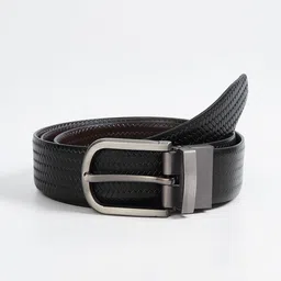 max Men Textured Leather Reversible Belt-image-62