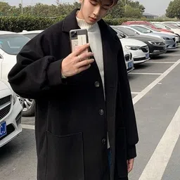 KPOP Men Longline Tailored Jacket-picture-12