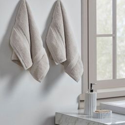 MYTRIDENT Nectarsoft 2 Pieces Grey Pure Cotton Hand Towels 625 GSM-27