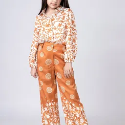 DHRUV CREATION Girls Printed Shirt with Trousers Clothing Set-picture-26